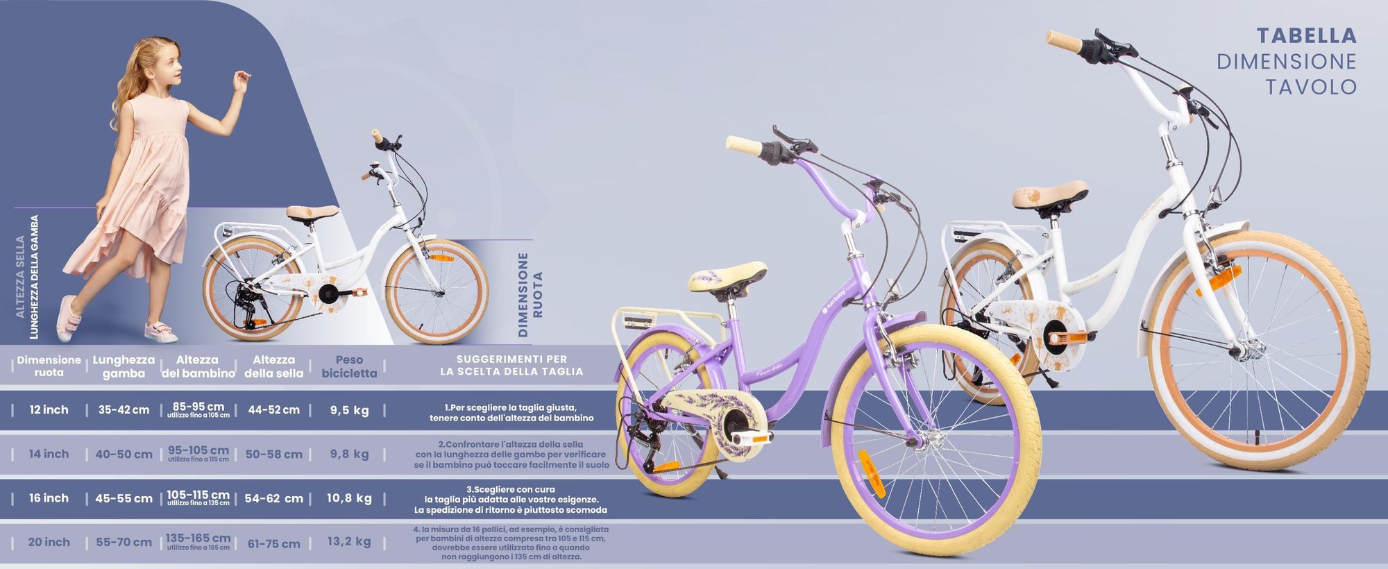 SUN BABY Flower Bike Bicicletta per bambine da 20 pollici, per bambini dai 6 anni in su, cambio Shimano a 6 marce, freni V-brake, portapacchi, catarifrangenti