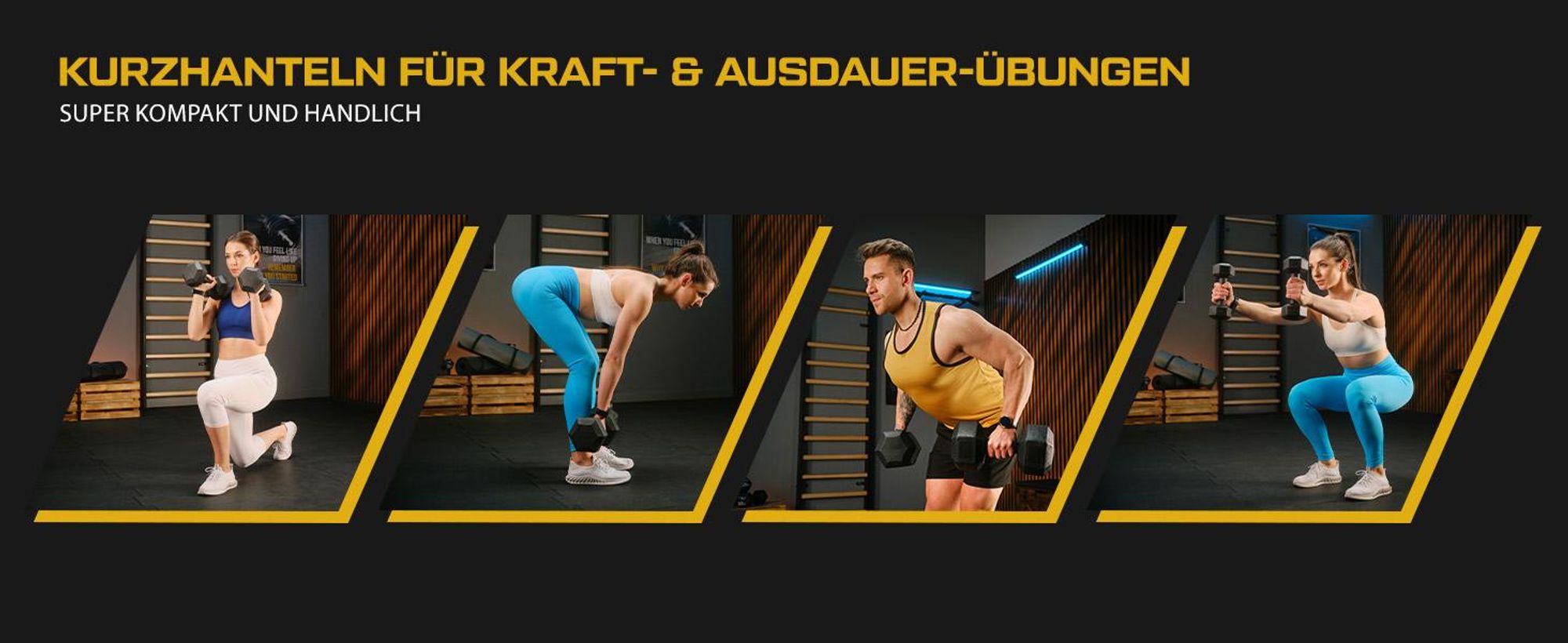 TREX SPORT Kurzhanteln Hanteln Set 2x5kg TX-005CD | Kunststoff Hexagon Dumbbell für Krafttraining | sechseckige Anti-Roll Form, ergonomischer Griff
