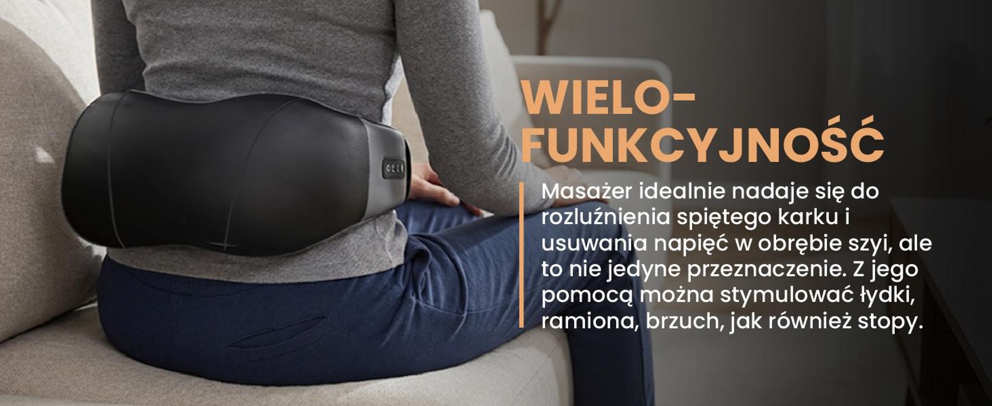 Masażer karku pleców całego ciała shiatsu, pas do masażu, rozgrzewanie i wibracje, łagodzenie bólu