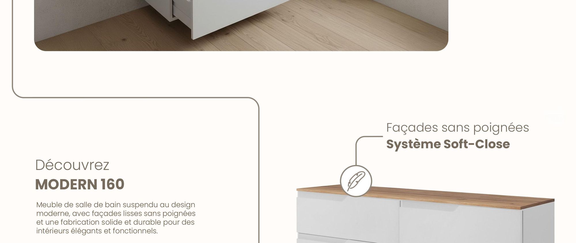 RODAN, meuble de salle de bain, armoire moderne, meuble sous vasque, meuble sous lavabo
