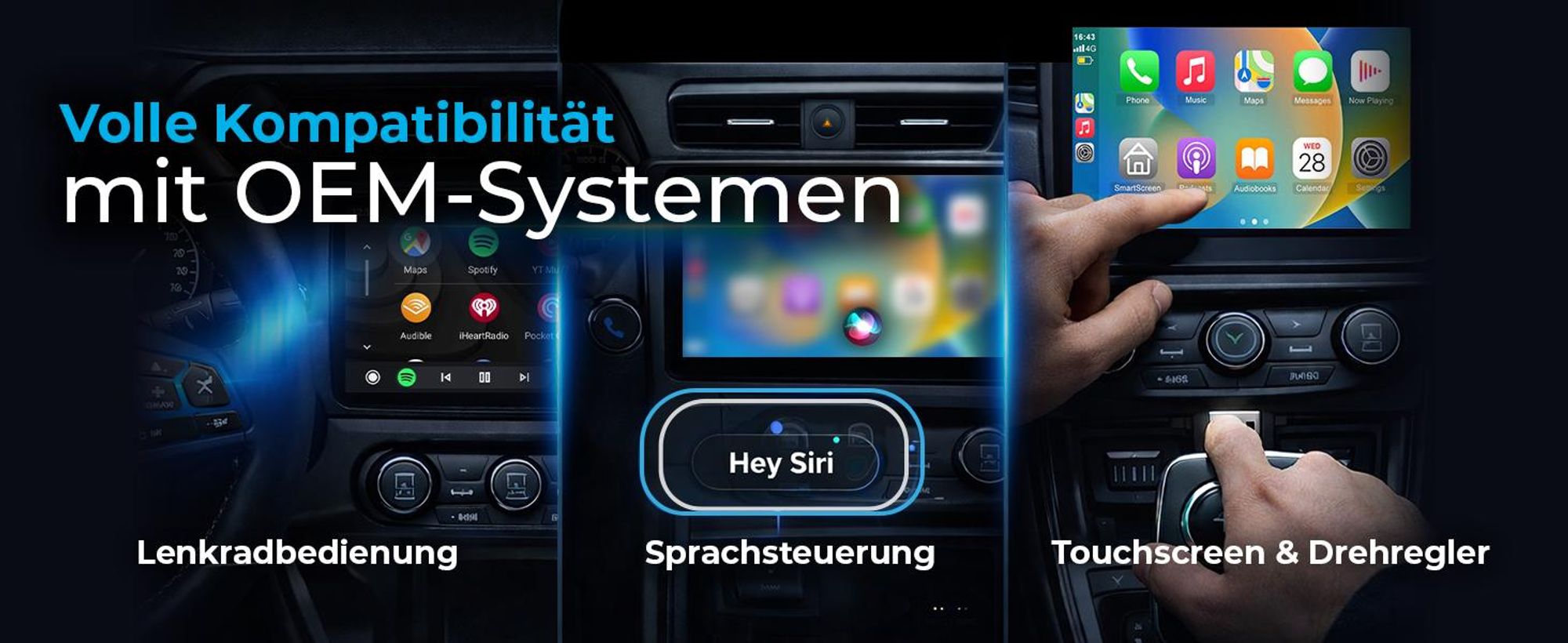 AutoSky Wireless Carplay Adapter & Android Auto - Verwandeln Sie kabelgebundenes