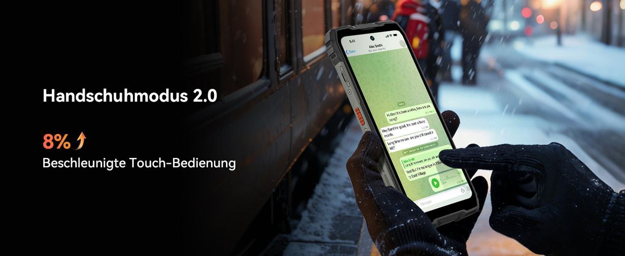 Blackview ROCK 3  Outdoor Smartphone Ohne Vertrag, 32+256GB, Android 16, 108MP, 6.78", 120Hz, 10000mAh,kabelloses Laden,Thermal Imaging, IP68/IP69K