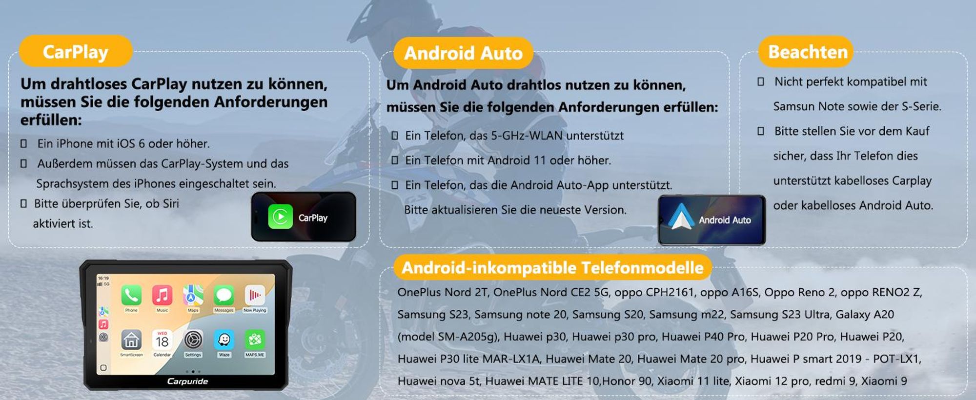 Kompatibles Telefonmodell