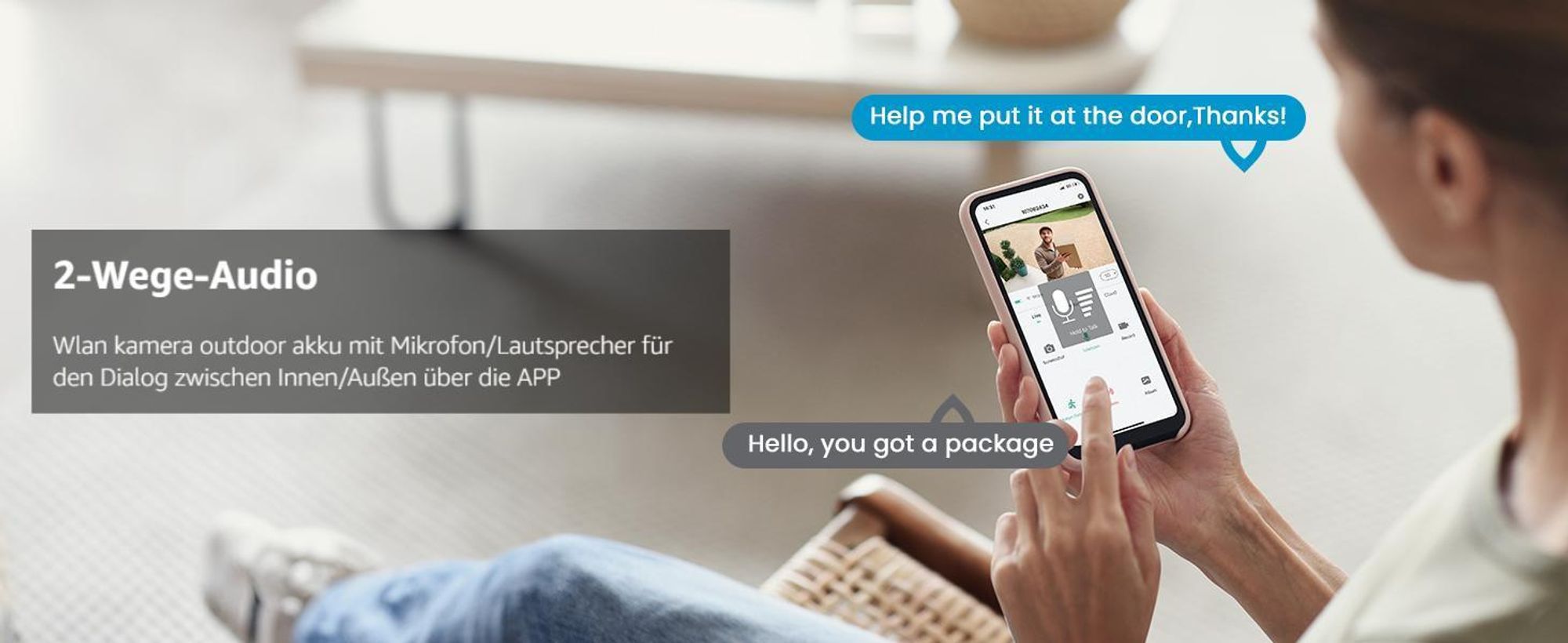 ieGeek 360° FUNK WLAN WIFI 2K IP NETZWERK CAMERA Outdoor AUßEN ÜBERWACHUNGSKAMERA