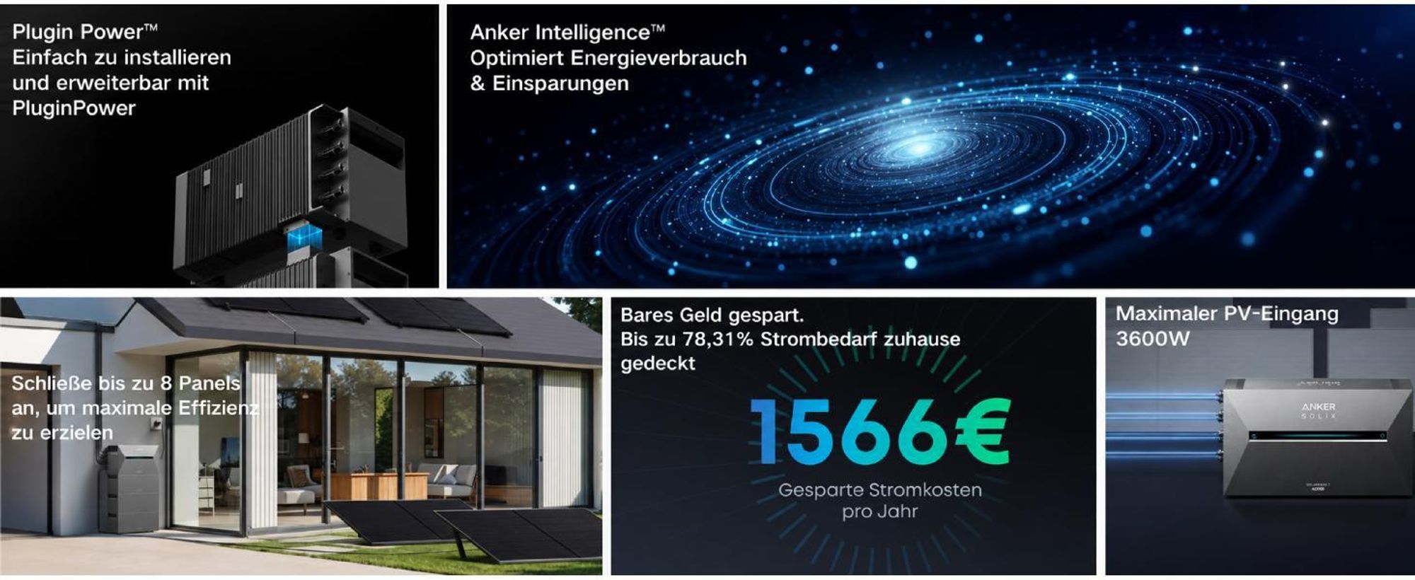 Anker SOLIX Solarbank 3 E2700 Pro 2688Wh Speicher für Balkonkraftwerk, 4 MPPT, Schließe bis zu 8 Panel (0% MwSt)