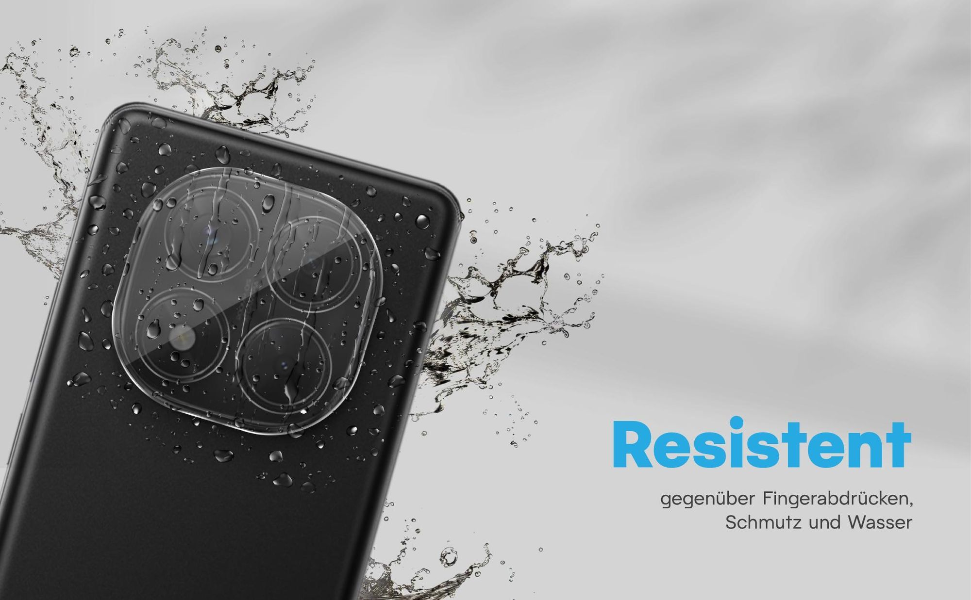 Zweierpack Kameragläser für Xiaomi Redmi Note 14 Pro 5G - Resistent gegen Fingerabdrücke