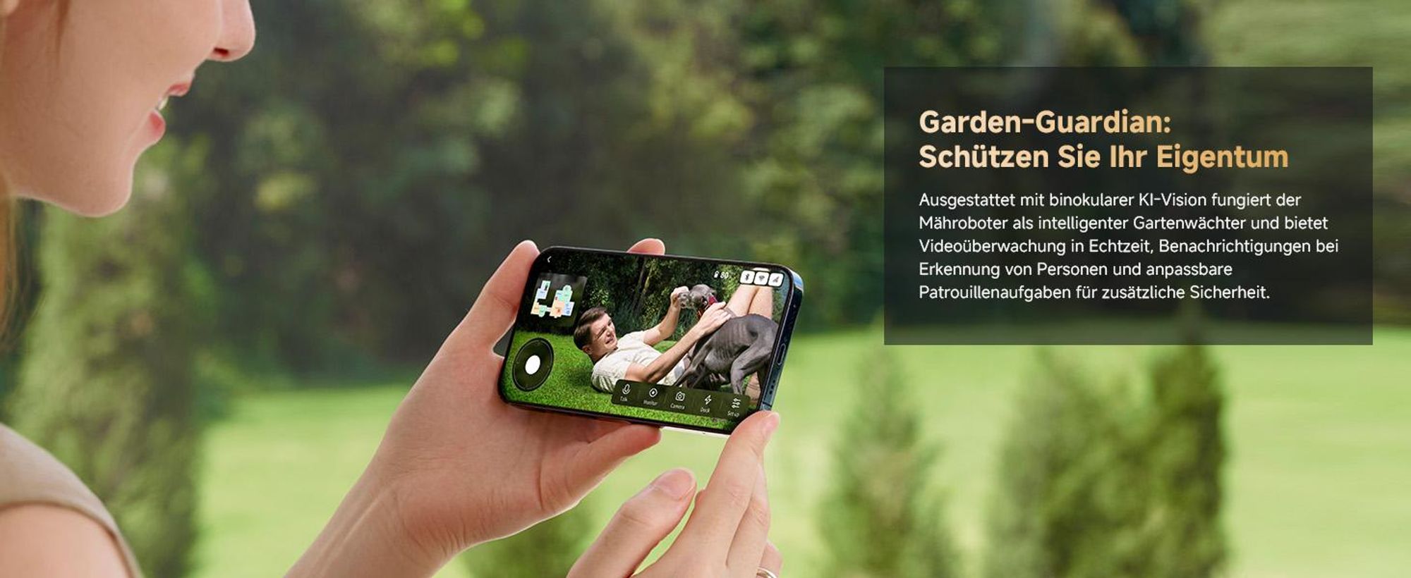 DREAME A3 AWD Pro-3500 Mähroboter,OmniSense 3.0,360° 3D LiDAR,KI binokulare Sicht＆automatische Kartierung, Allradantrieb mit Nabenmotoren,3500㎡,38,7°