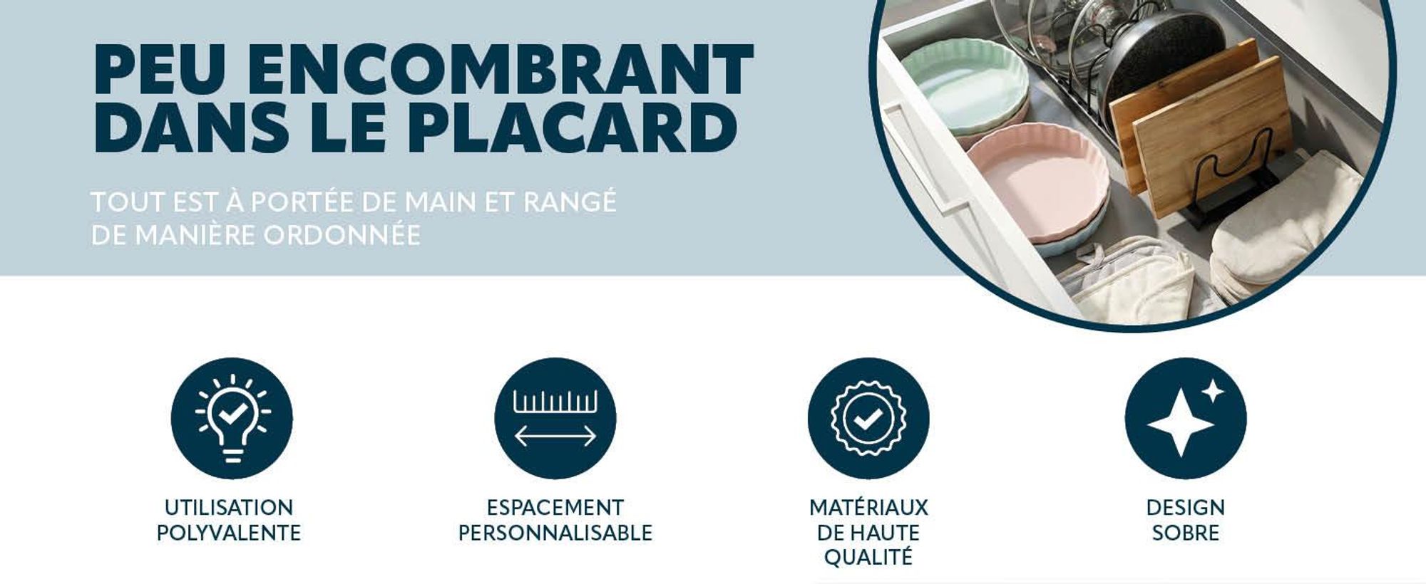 Support pour couvercles de casseroles pour la cuisine