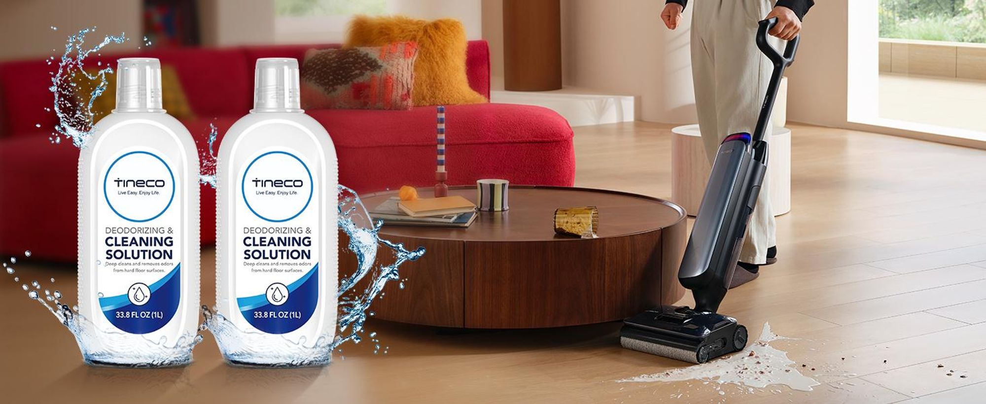 Tineco Reinigungsmittel 1L*2 Multi-Surface Bodenreiniger für Tineco Nass Trockensauger, iFLOOR, FLOOR ONE S3/S5/S6/S7/S9/Switch/Stretch