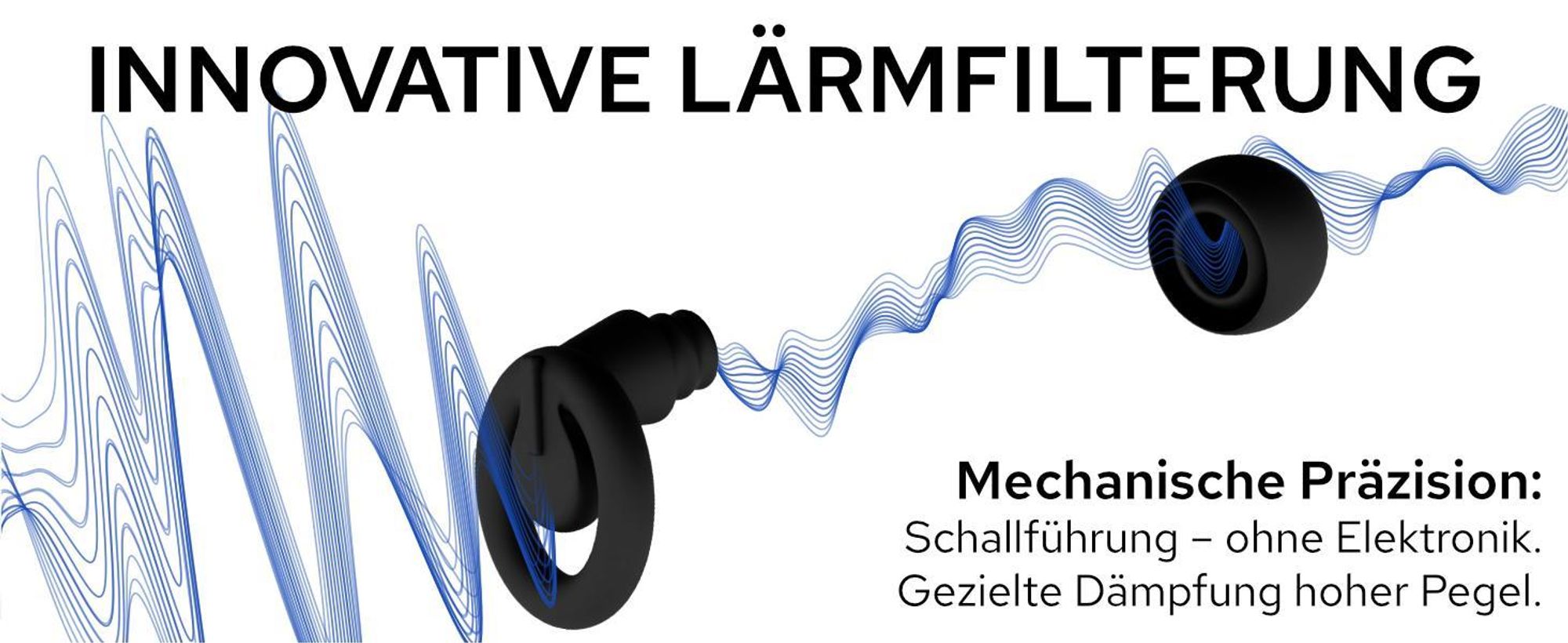 Grafische Darstellung der Schallführung und Lärmreduzierung