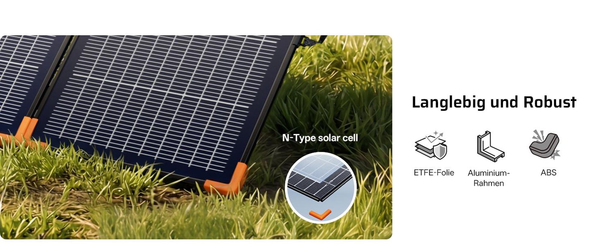 AFERIY SA400 Faltbares Solarpanel 400W, ETFE Solarmodul mit bifazialer N-Typ-Technologie, IP67, MC4, für Powerstation, Camping und Wohnmobil