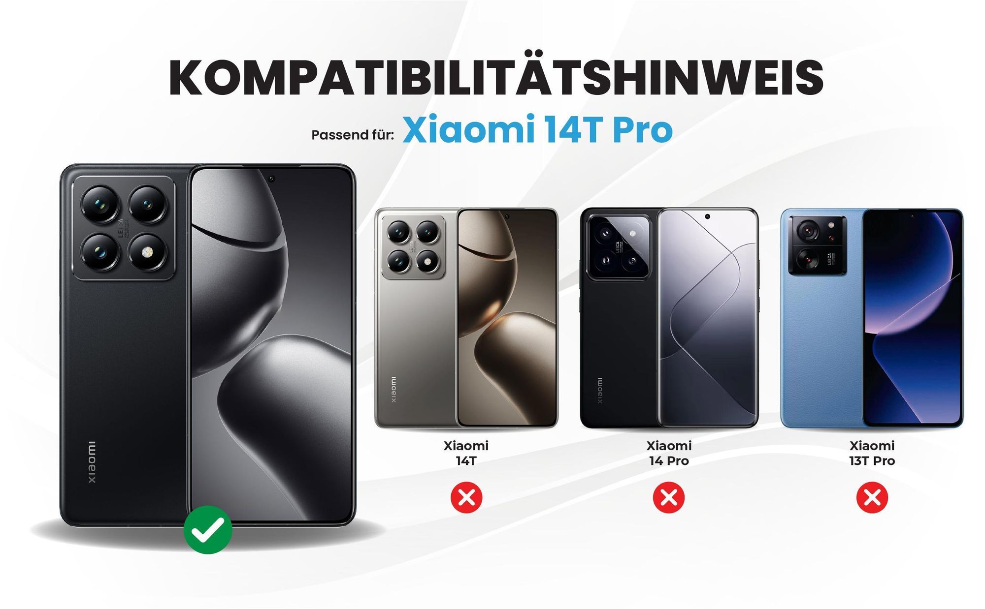 Kompatibilitätshinweise Hülle für Xiaomi 14T Pro