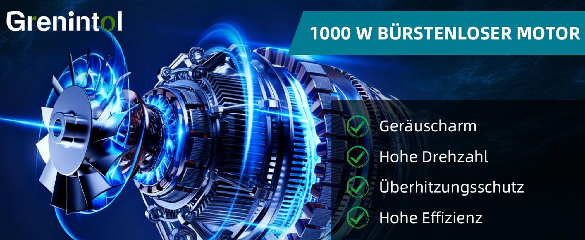 Grenintol 8 Zoll Akku-Kettensäge, 1000 W Mini Kettensäge mit 2 × 3000 mAh Akkus, Astsäge, Akku Motorsäge, Einhand-Kettensäge für Äste, Garten und Holz