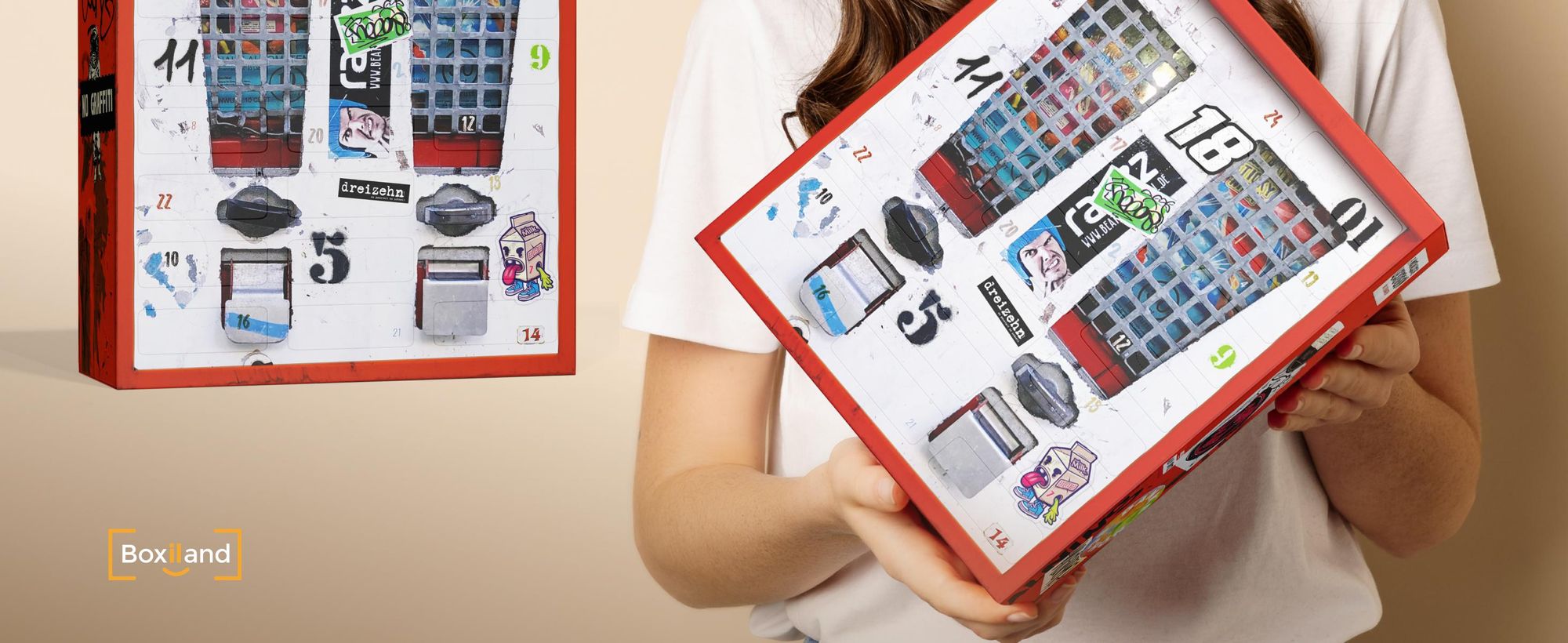 BOXILAND® calendario avvento nostalgia 2026, 24 dolci retrò, classici
