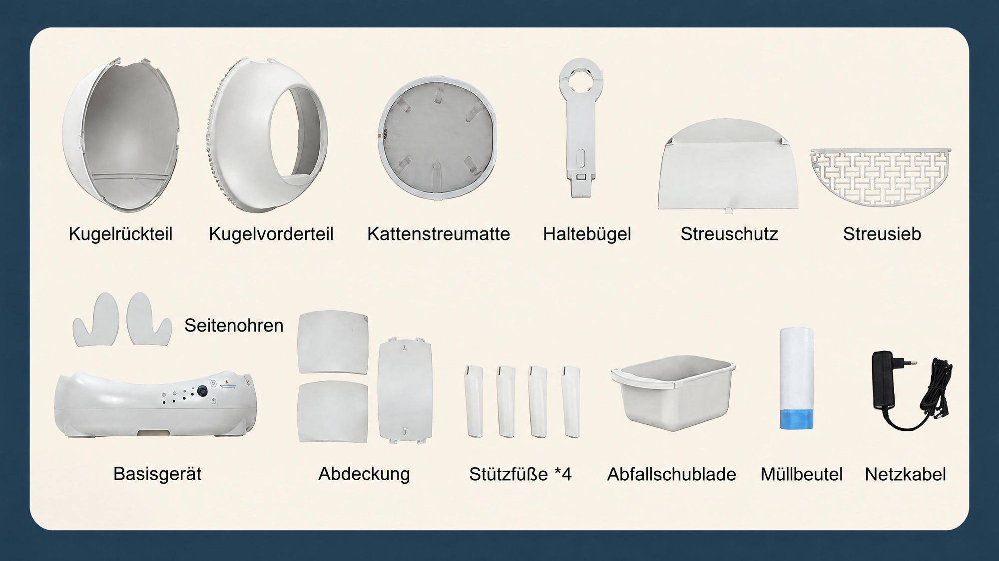 Selbstreinigendes Katzentoilette XXL Katzenklo mit App-Steuerung, für Große Katzen, Mehrkatzenhaus, 9-fach Anti-Klemm-Sensoren, Geruchsarm, Leise