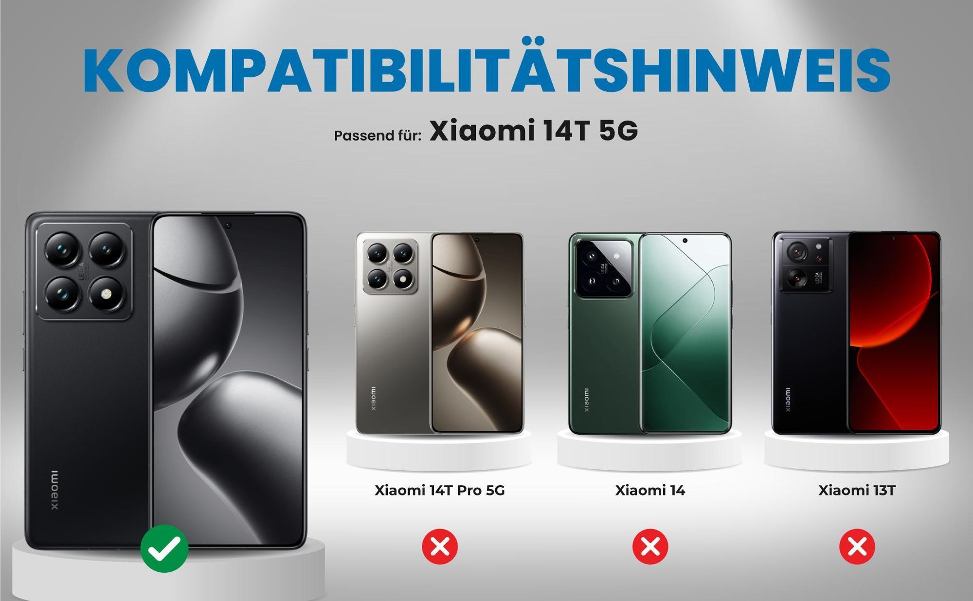 Kompatibilitätshinweise Hülle für Xiaomi 14T