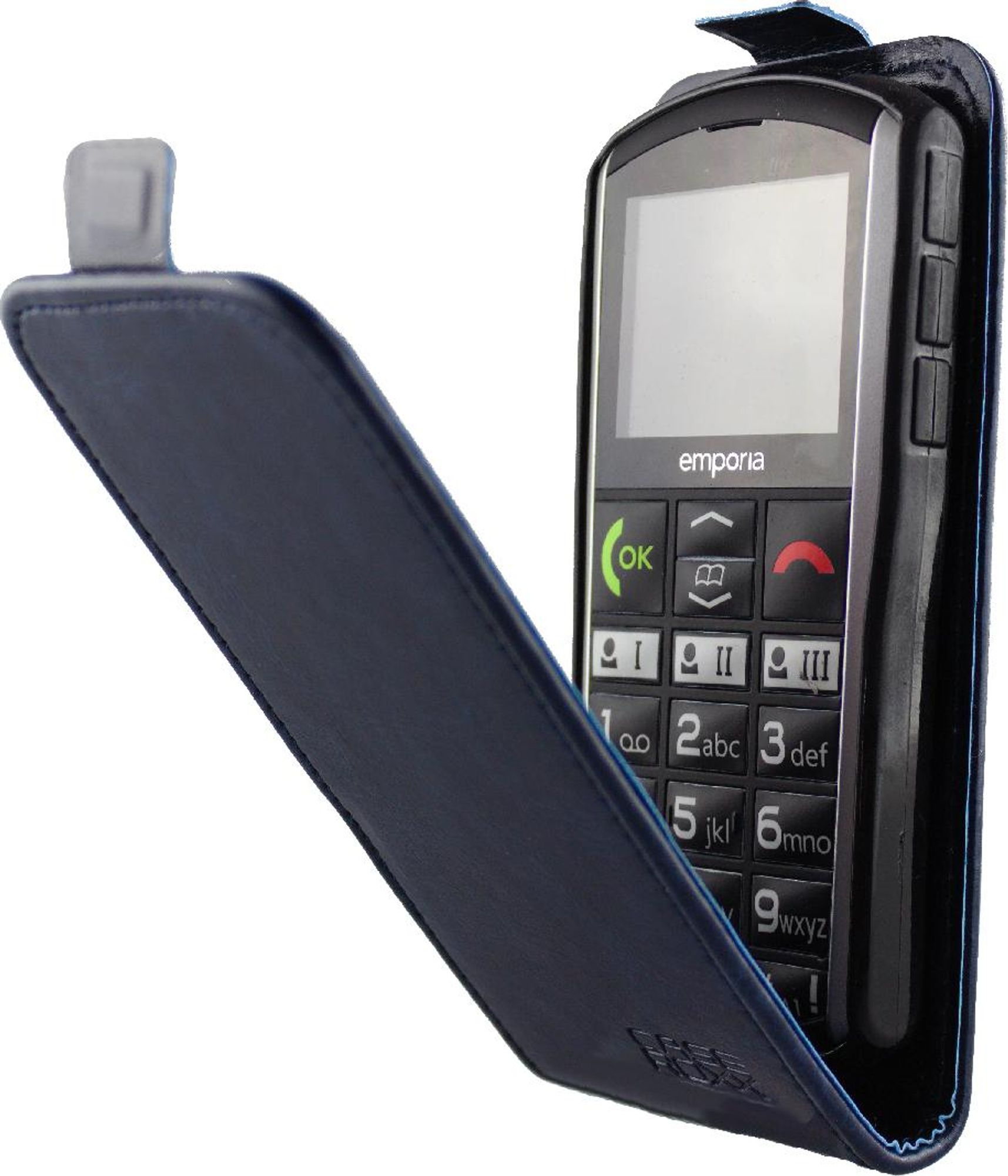 caseroxx Schutz Tasche Hülle Flip Cover kompatibel mit Emporia Simplicity (V27), Smartphone Tasche Flip Cover in blau Bild 5