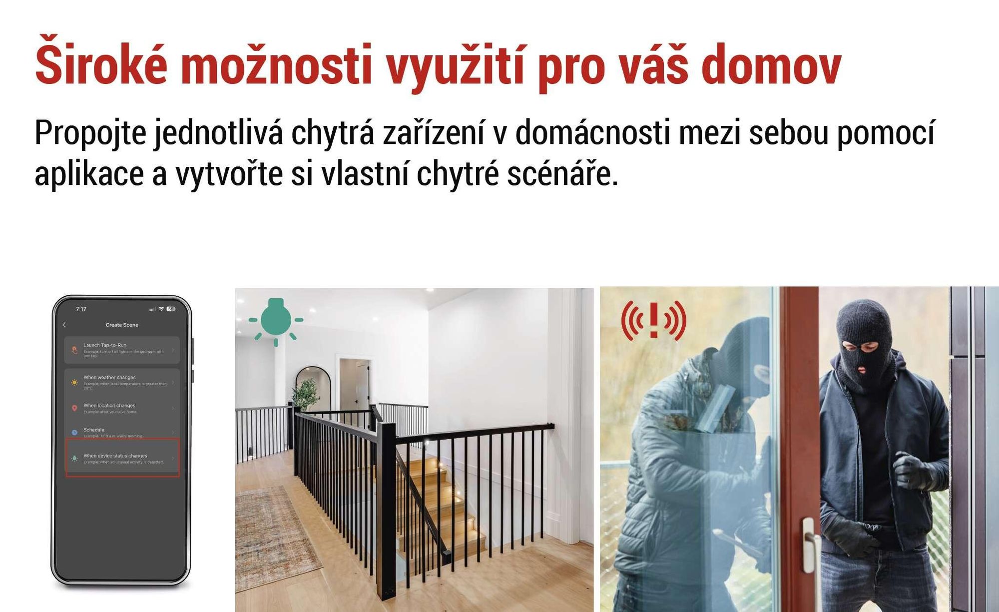 EMOS GoSmart PIR senzor (pohybové čidlo) IP20, ZigBee, H5020