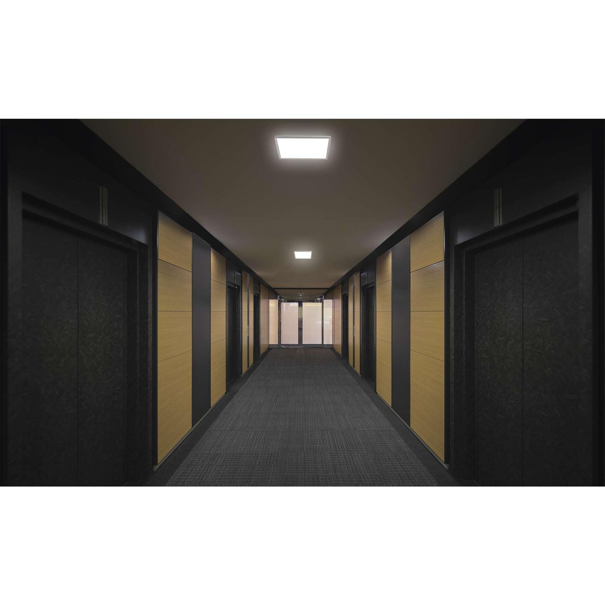 EMOS LED nástěnné/stropní svítidlo FLORI, čtvercové, neutrální bílá 4000 K, 2200 lm, 22 W (místo 150 W žárovky), 42x42 cm, bílé, ZM1403
