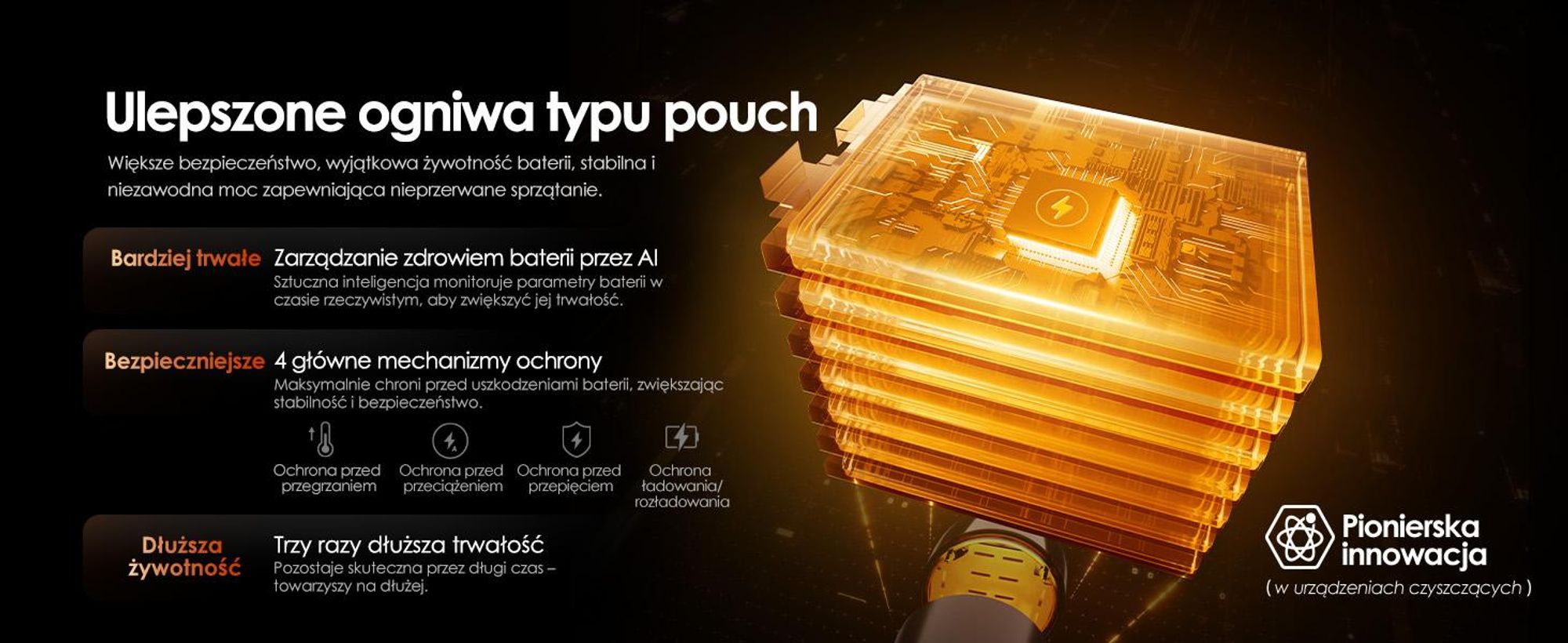 Tineco FLOOR ONE S7 Stretch Steam Bezprzewodowy Odkurzacze na sucho i mokro, 160℃ HyperSteam, Przeciwdziałający Splątaniu, FlashDry, Do 80 min pracy