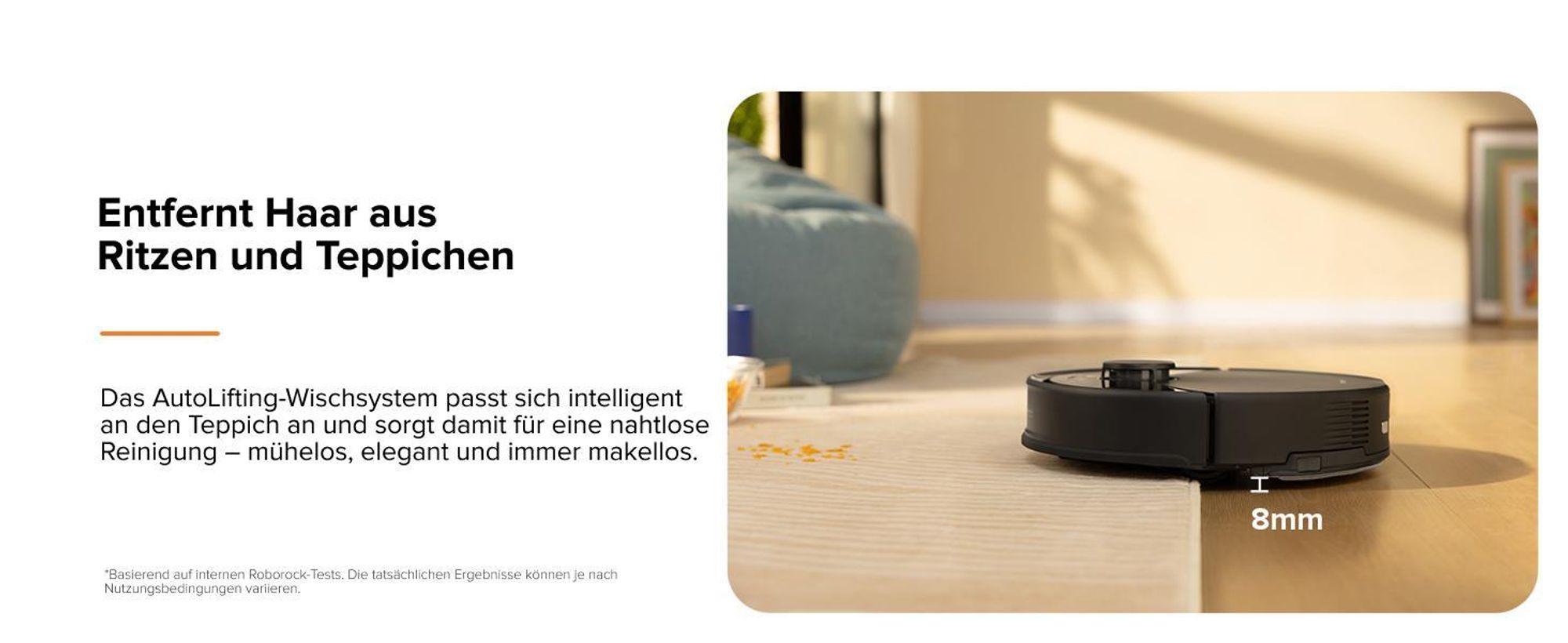 roborock Q5 Pro Staubsauger Roboter 5500Pa mit wischfunktion, saugroboter wischroboter mit DuoRoller-Bürste, PreciSense-LiDAR-Navigation, 3D Mapping