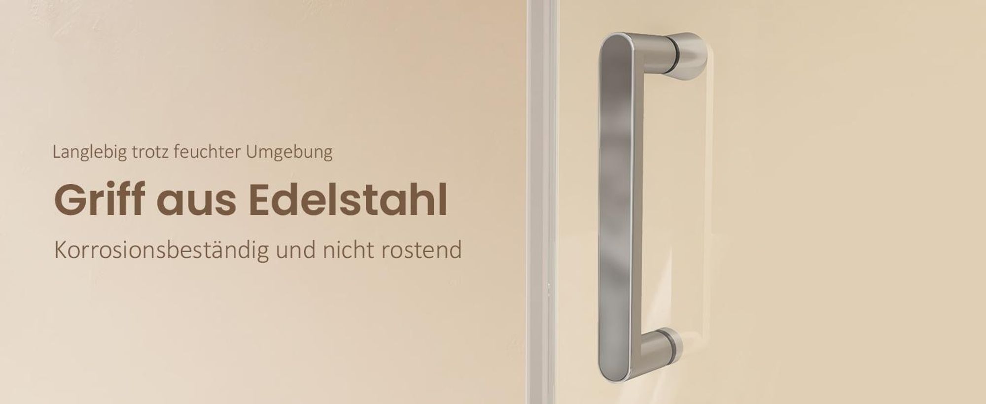 EMKE Duschkabine 90x90cm Höhe: 195cm Eckdusche Drehtür mit Seitenwand, 6mm ESG Sicherheitsglas, Hebe-Senk-Funktion, Nano-Beschichtung, Chrom-Optik