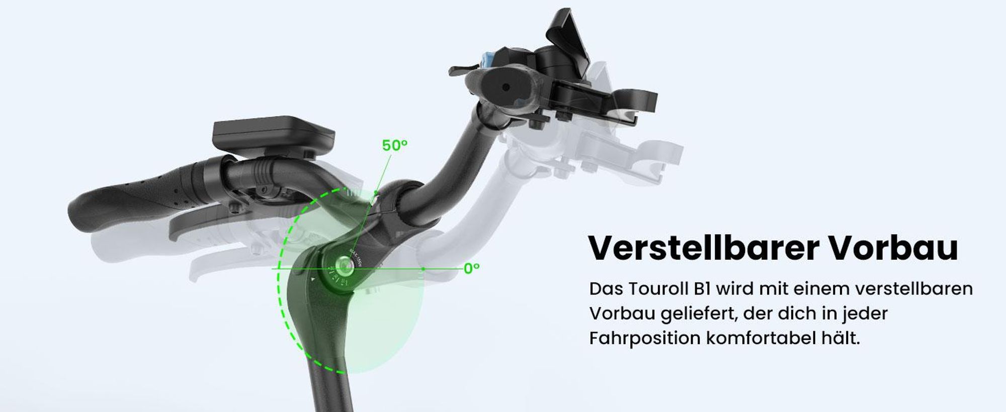 Touroll B1 E-Bike 250W, 90 km Reichweite, Shimano 7-Gang, 100 mm Federgabel, 25 km/h, Tiefeinsteiger