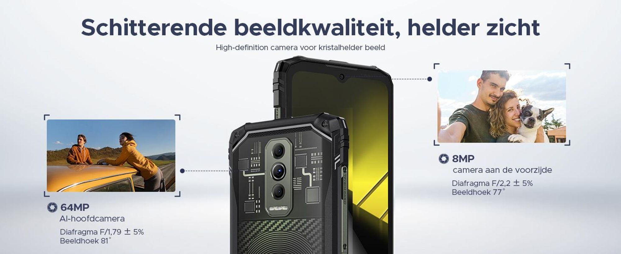 Doogee Blade 10 Ultra Energy, 16,7 cm (6,56 inch), 6 GB, 128 GB, 64 MP, Android 16.0, zwart
