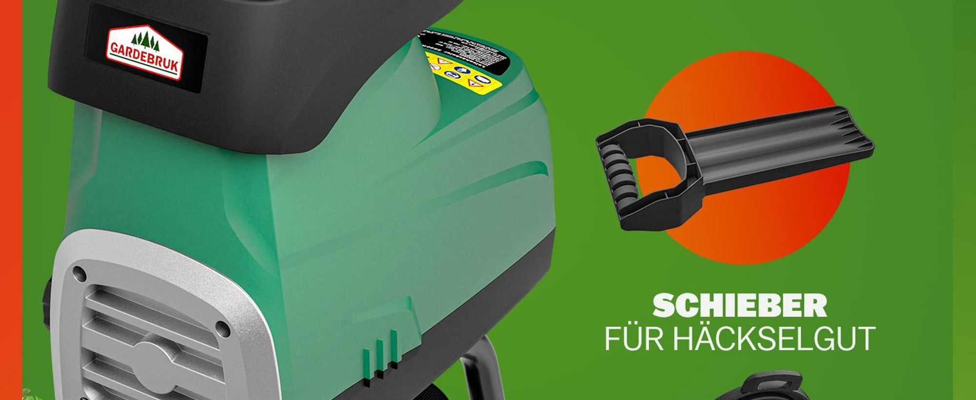 GARDEBRUK® Leisehäcksler 3100W