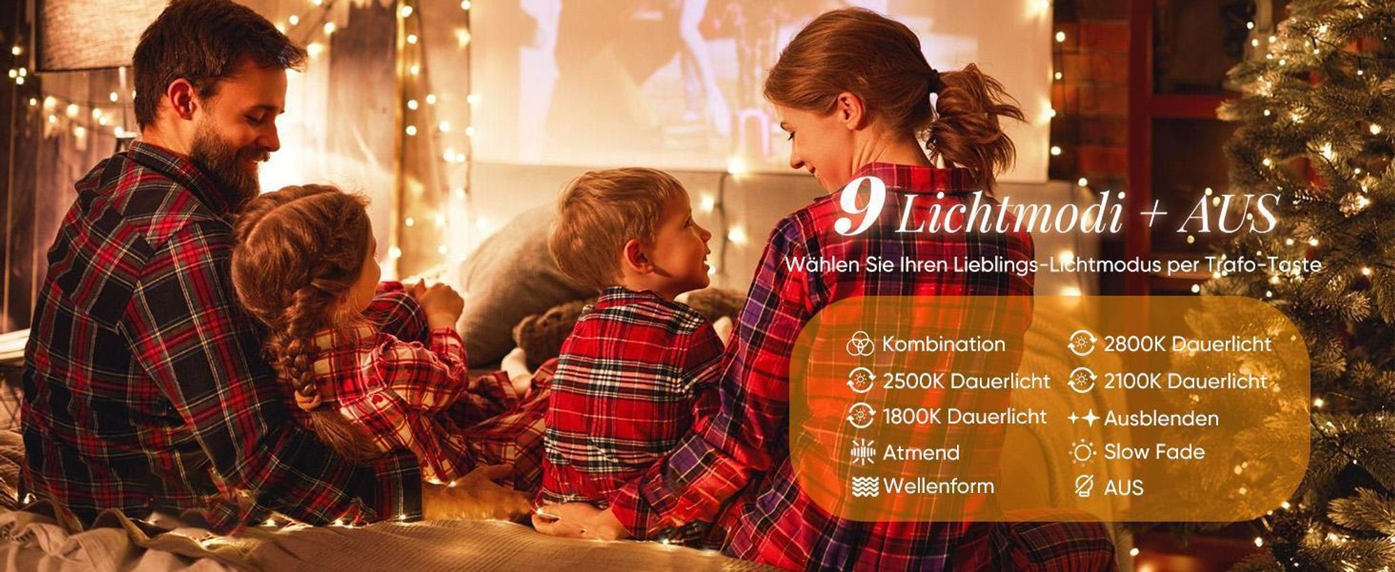 SALCAR 15m 250er LED Lichterkette Weihnachten Innen, Christbaumbeleuchtung Party LED Lichtervorhang Weihnachten Hochzeit Deko