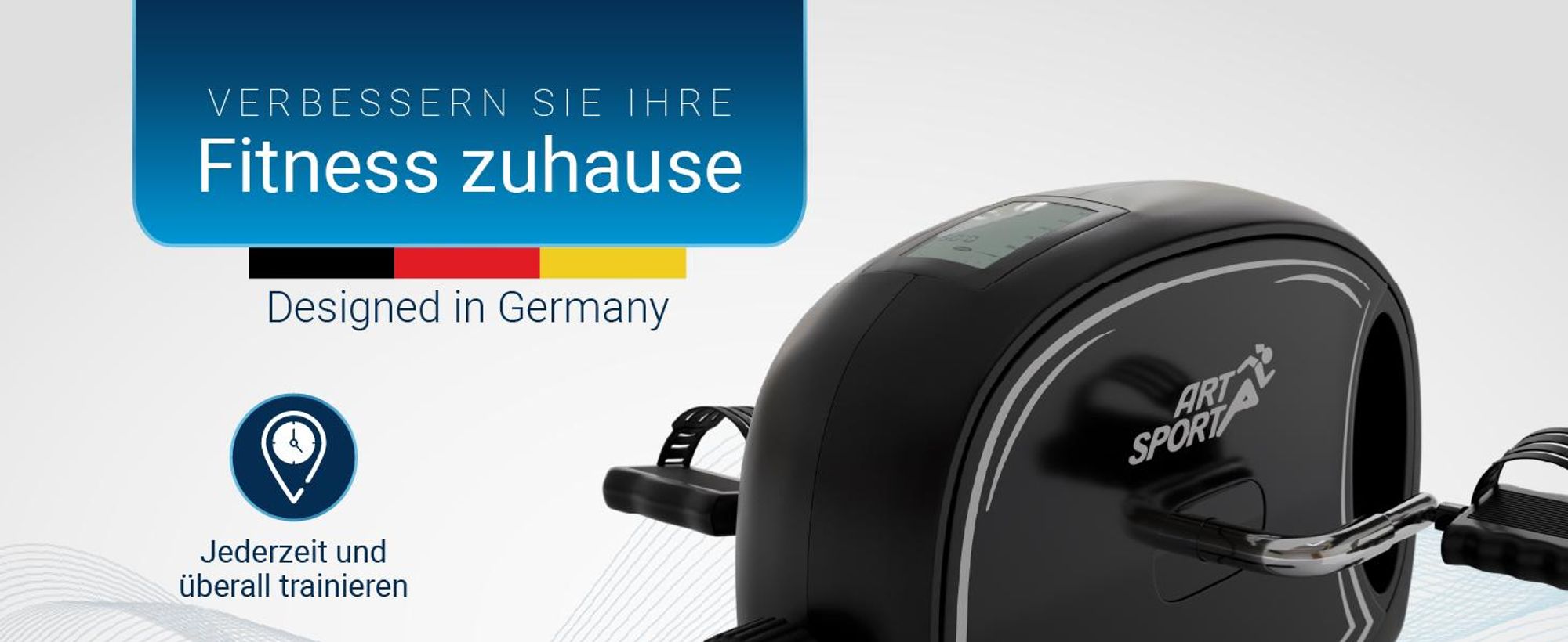 ArtSport Pedaltrainer Sportivo - für Zuhause, Heimtrainer, Fitnessgerät