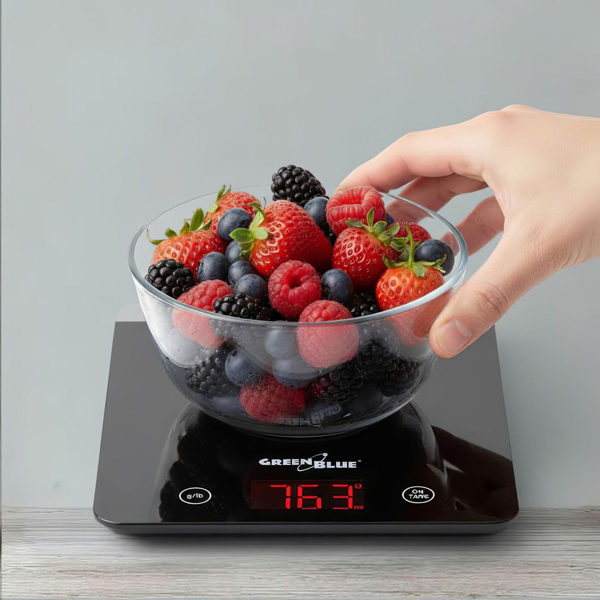 Digitale Küchenwaage Haushaltswaage Digitalwaage Edelstahl LED-Display 5kg / 1g