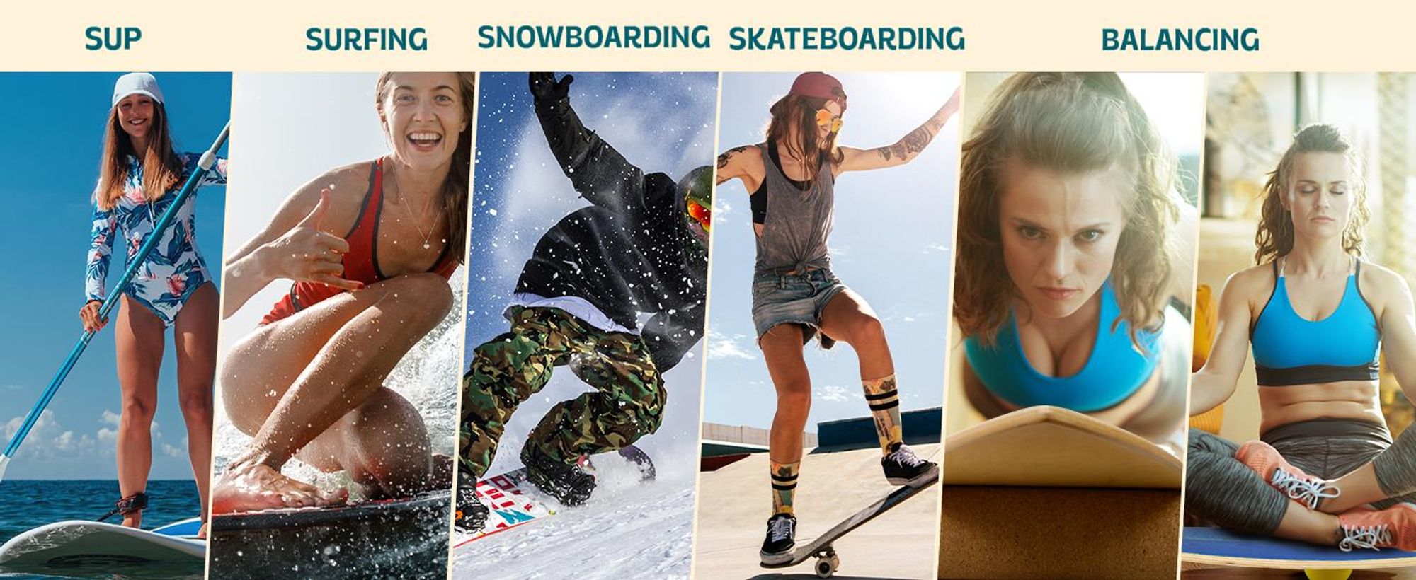 DH FitLife Surfing Balance Board aus Echtholz | Indoor Surfboard mit Rocker Shape | Wackelbrett für Kinder und Erwachsene | Spaß & Training Zuhause