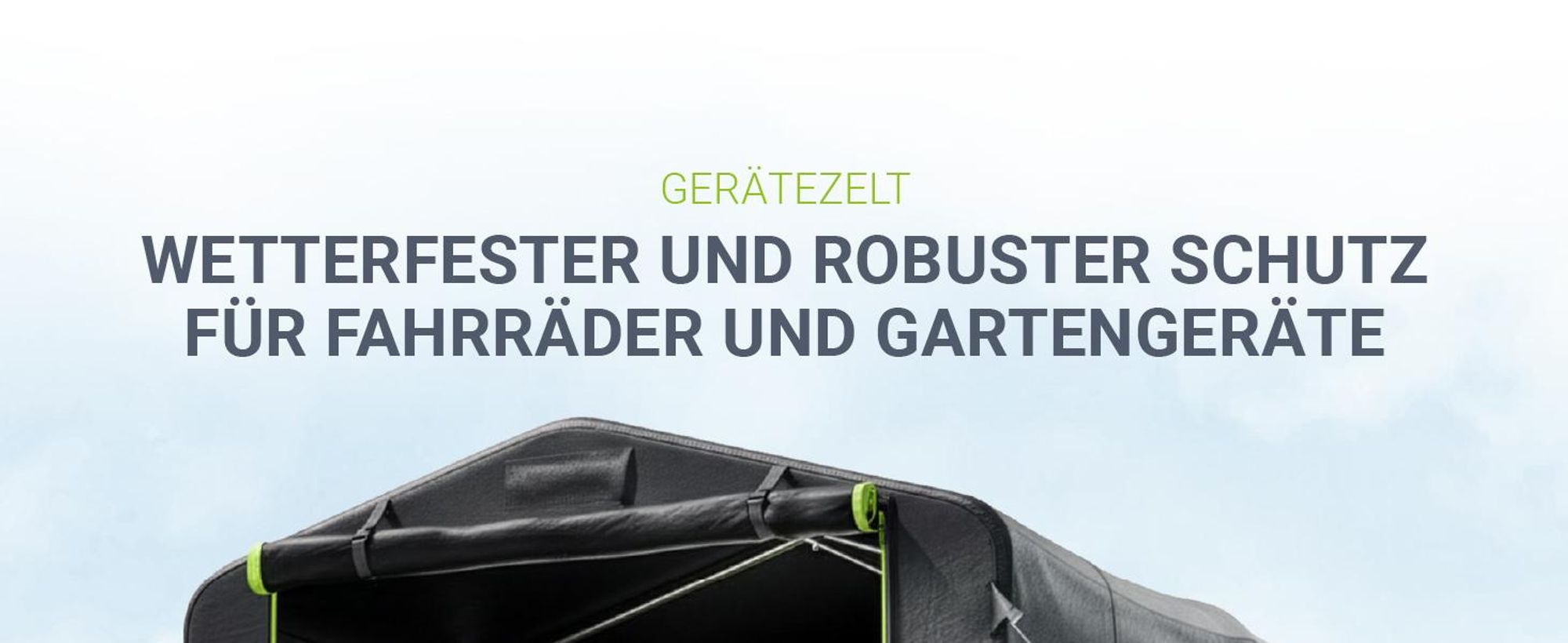 Juskys® Gerätezelt M, 220x160x175 cm in Anthrazit, mit Metallrahmen, Fenstern und Tür