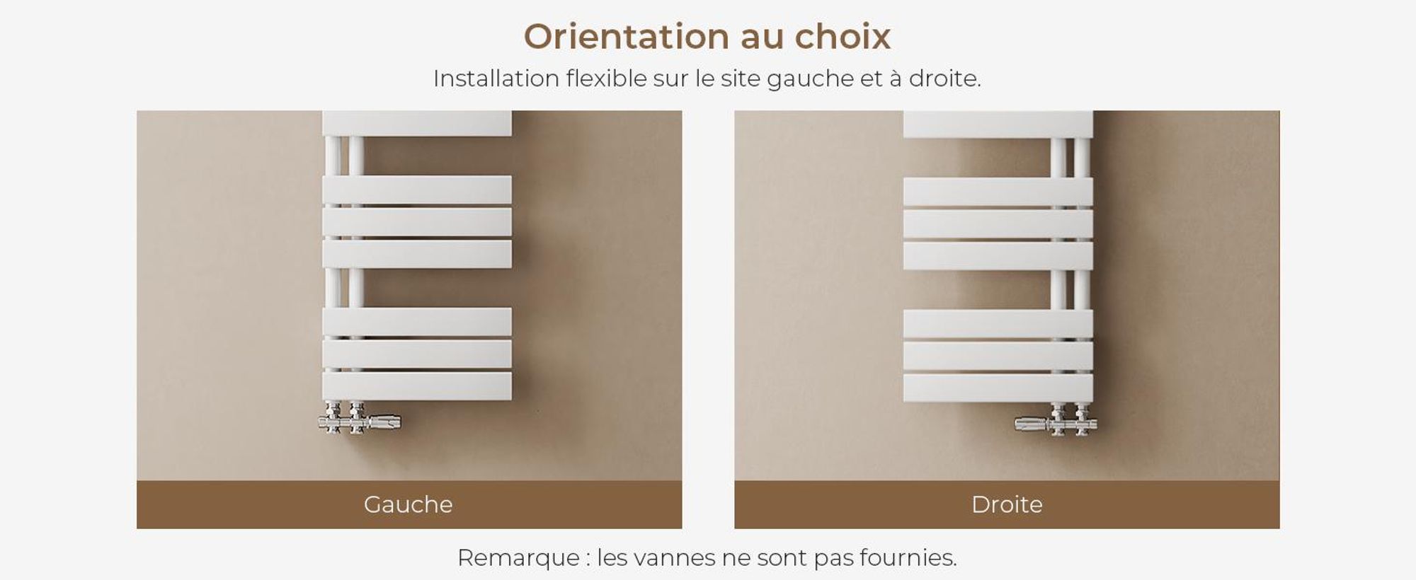 S'AFIELINA 762x400mm Radiateur de Salle de Bain – Sèche-Serviettes Acier Faible Carbone avec Revêtement Antirouille, Panneau Plat Design, Blanc, 342W