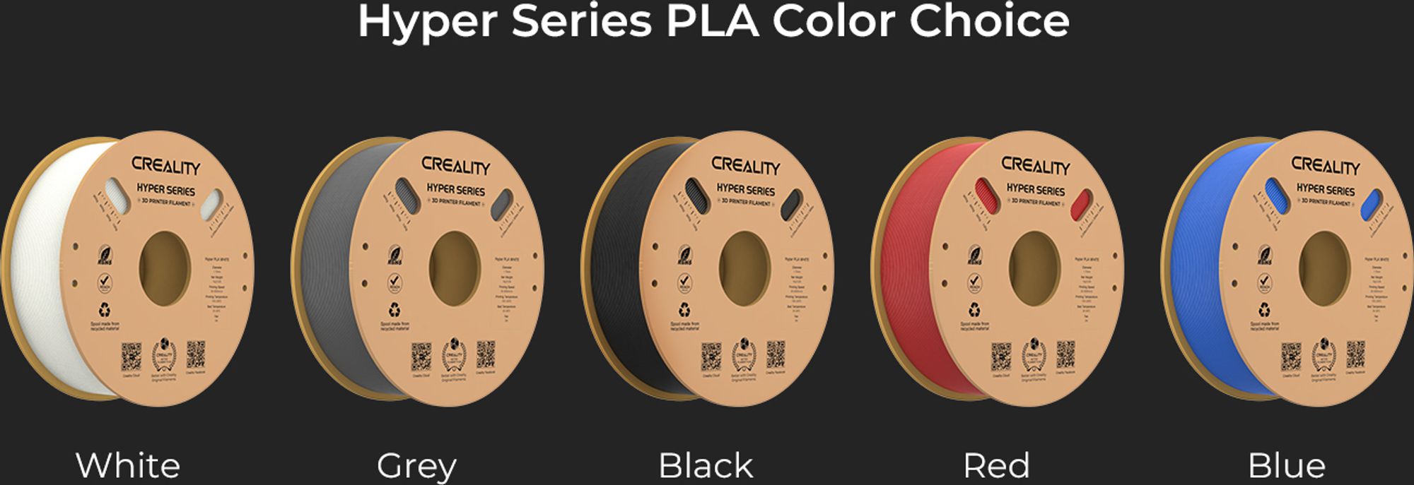 Creality PLA Filament, Hyper Serie, 1,75 mm / 1000 g, Blau - 3301010341