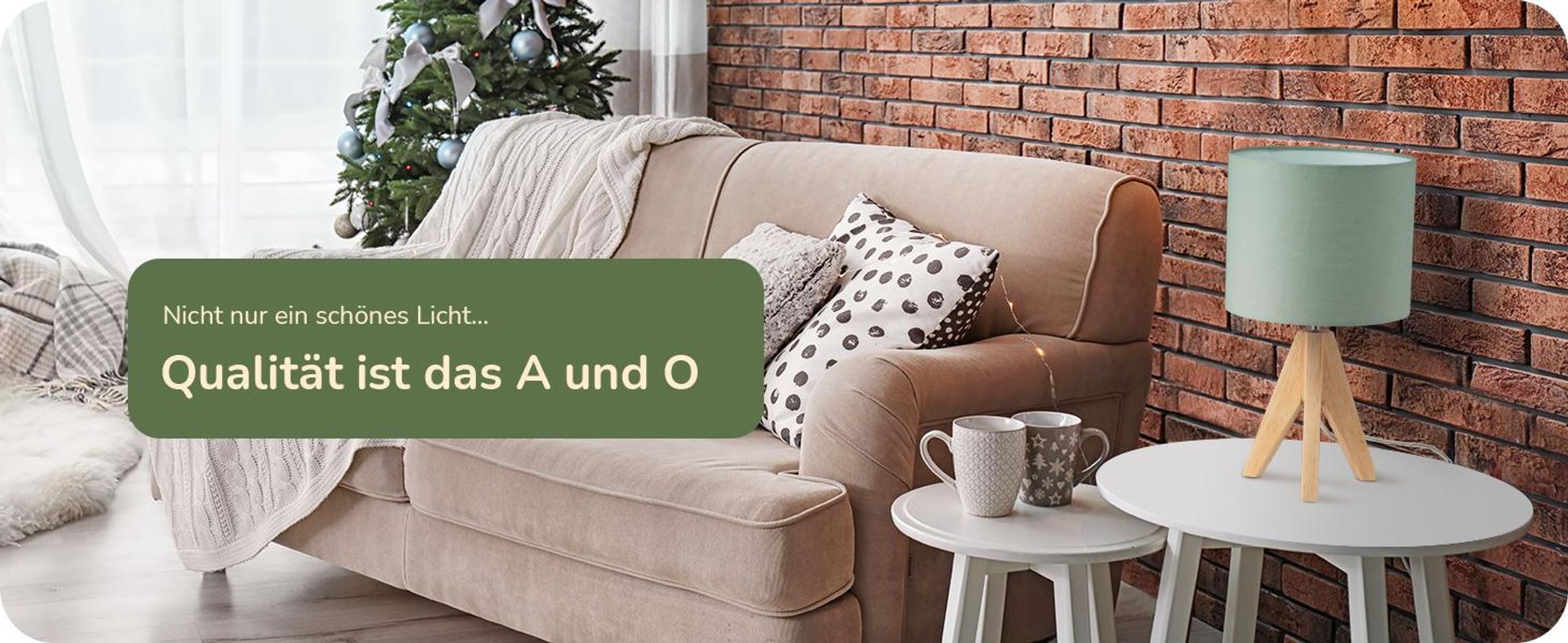 EDISHINE Tischlampe Holz,LED Nachttischlampe mit Glühbirne, E27 Tischleuchte mit Schirm, Grün