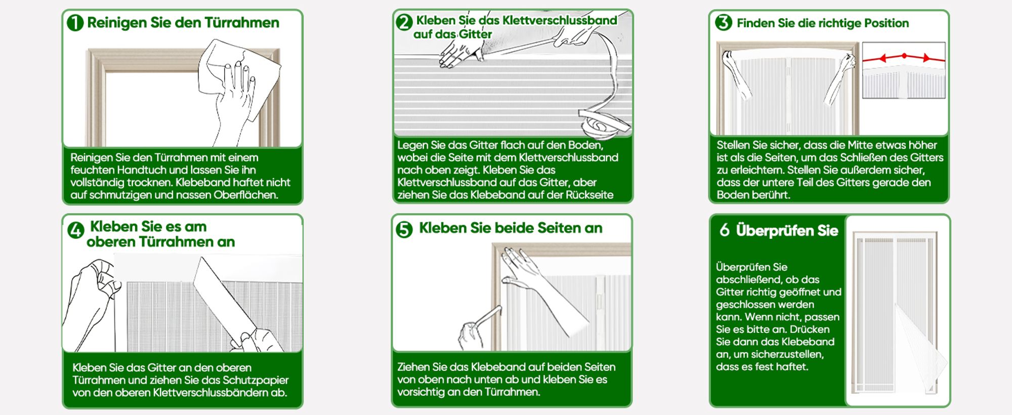 Sekey Fliegengitter tür mit Magnetverschluss, Insektenschutz Balkontür, Fliegengitter Tür Zuschneidbar, Türvorhang ohne Bohren, 100x220cm, Weiß