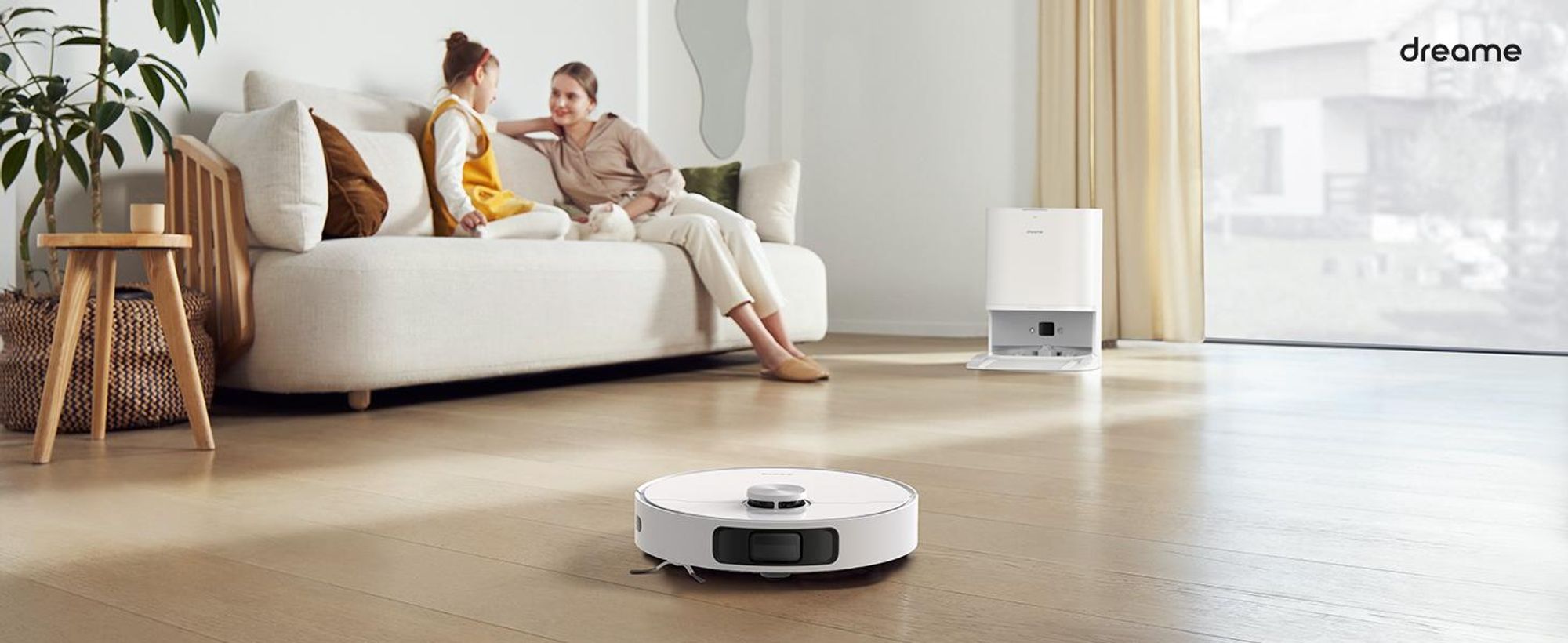 Dreame L10 Prime staubsauger roboter mit wischfunktion,selbstreinigendem Wischmopp,LDS-Navigation,4000 Pa Saugleistung, selbstreinigend, Weiß
