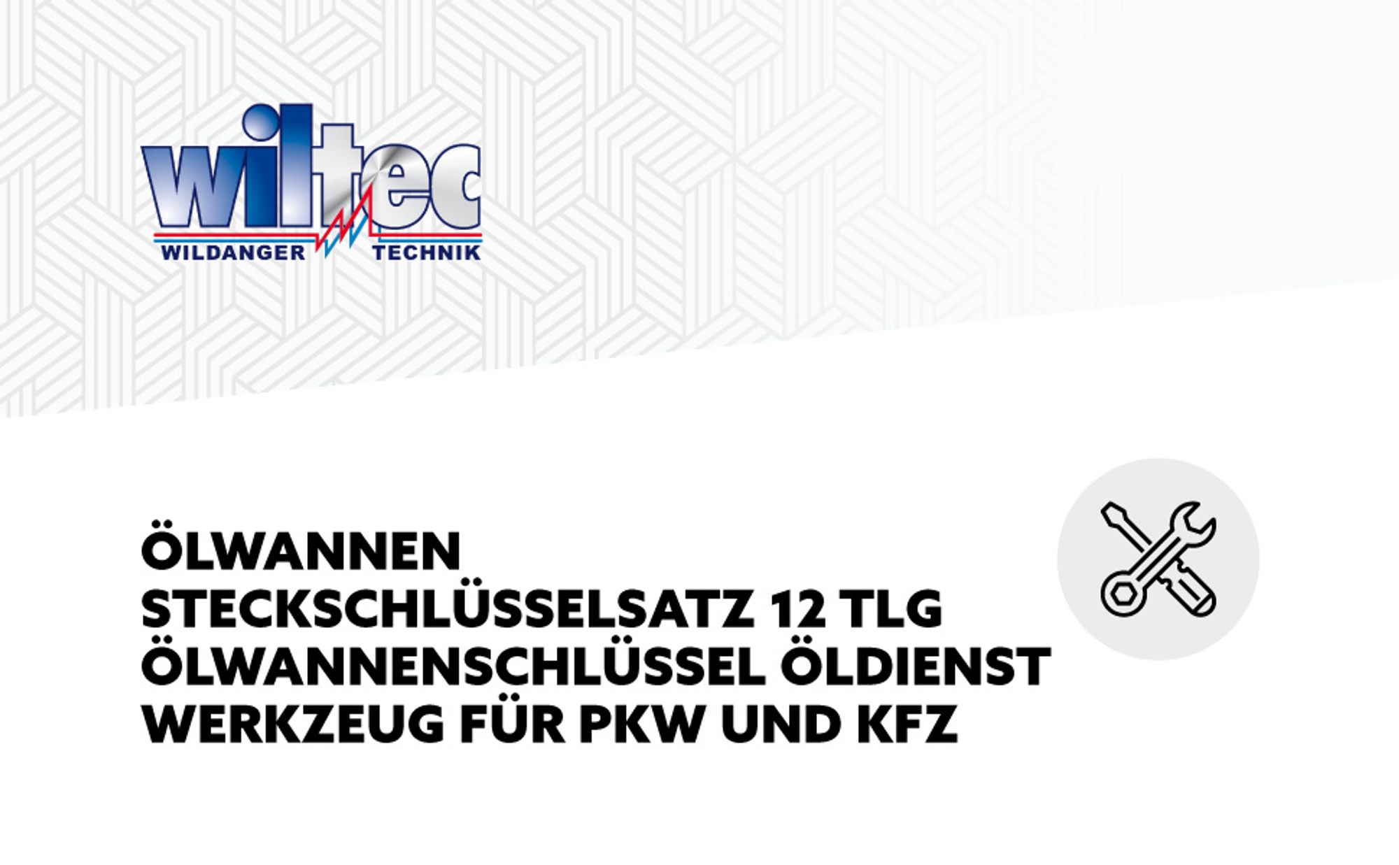 Ölwannen Steckschlüsselsatz 12 tlg Ölwannenschlüssel Öldienst Werkzeug für PKW und KFZ