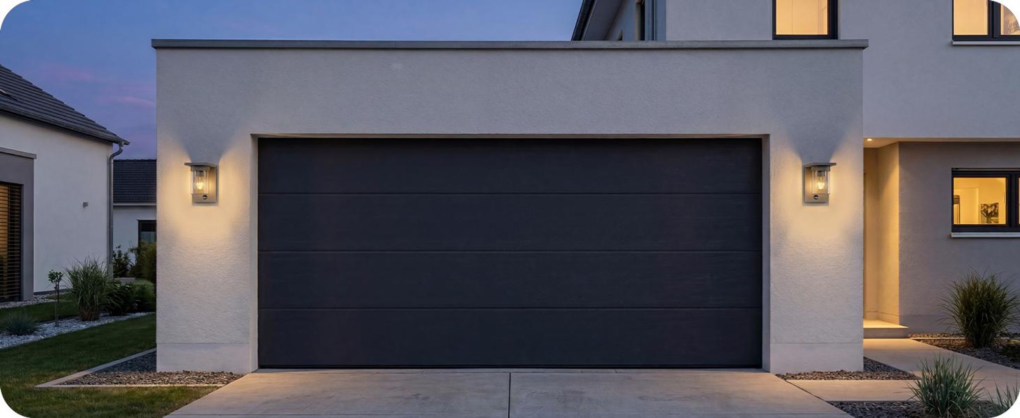 EDISHINE Wandleuchte außen mit Bewegungsmelder,IP44 Wandlampe mit E27-Fassung, Moderne Wandlampe für Haustür, Fassade, Anthrazit