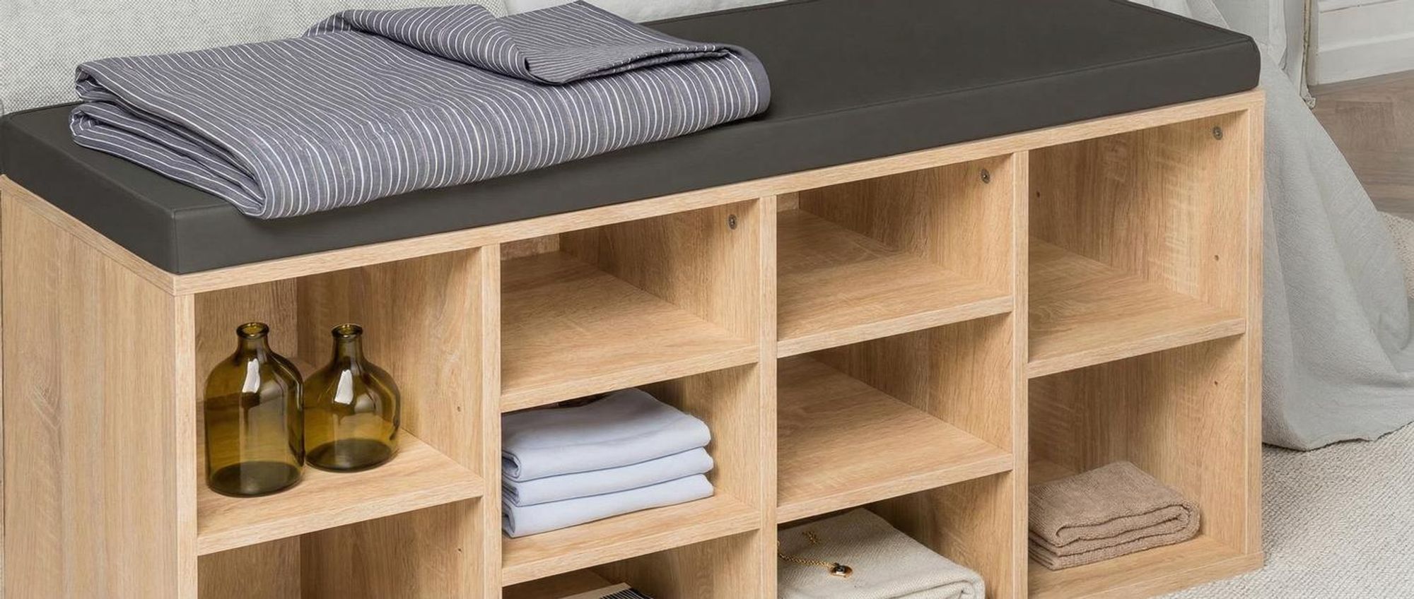 tectake® Schuhschrank Max 103,5 x 48 x 30 cm
