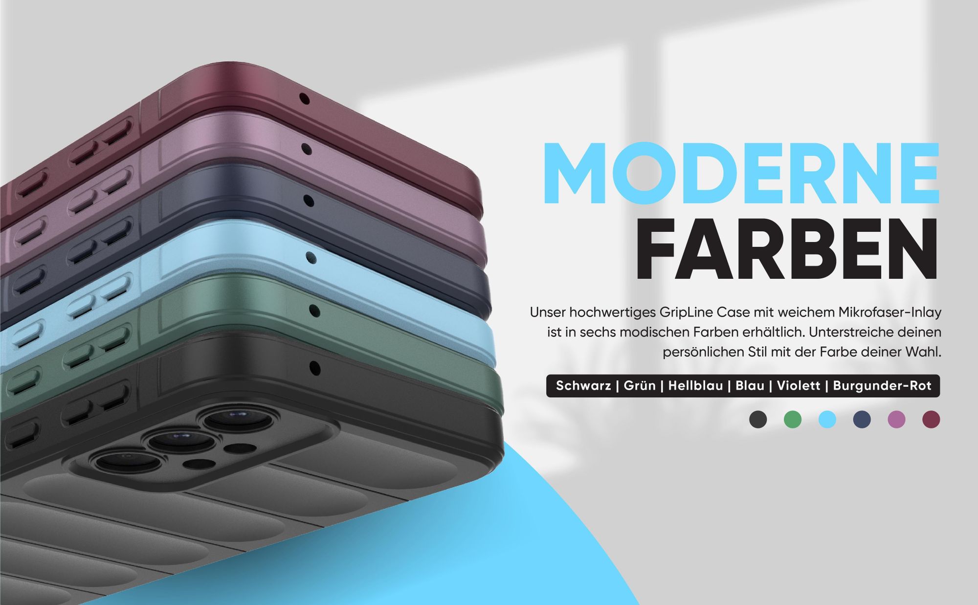 Handyhülle für das Samsung Galaxy A53 5G - verschiedene Farben und modernes Design