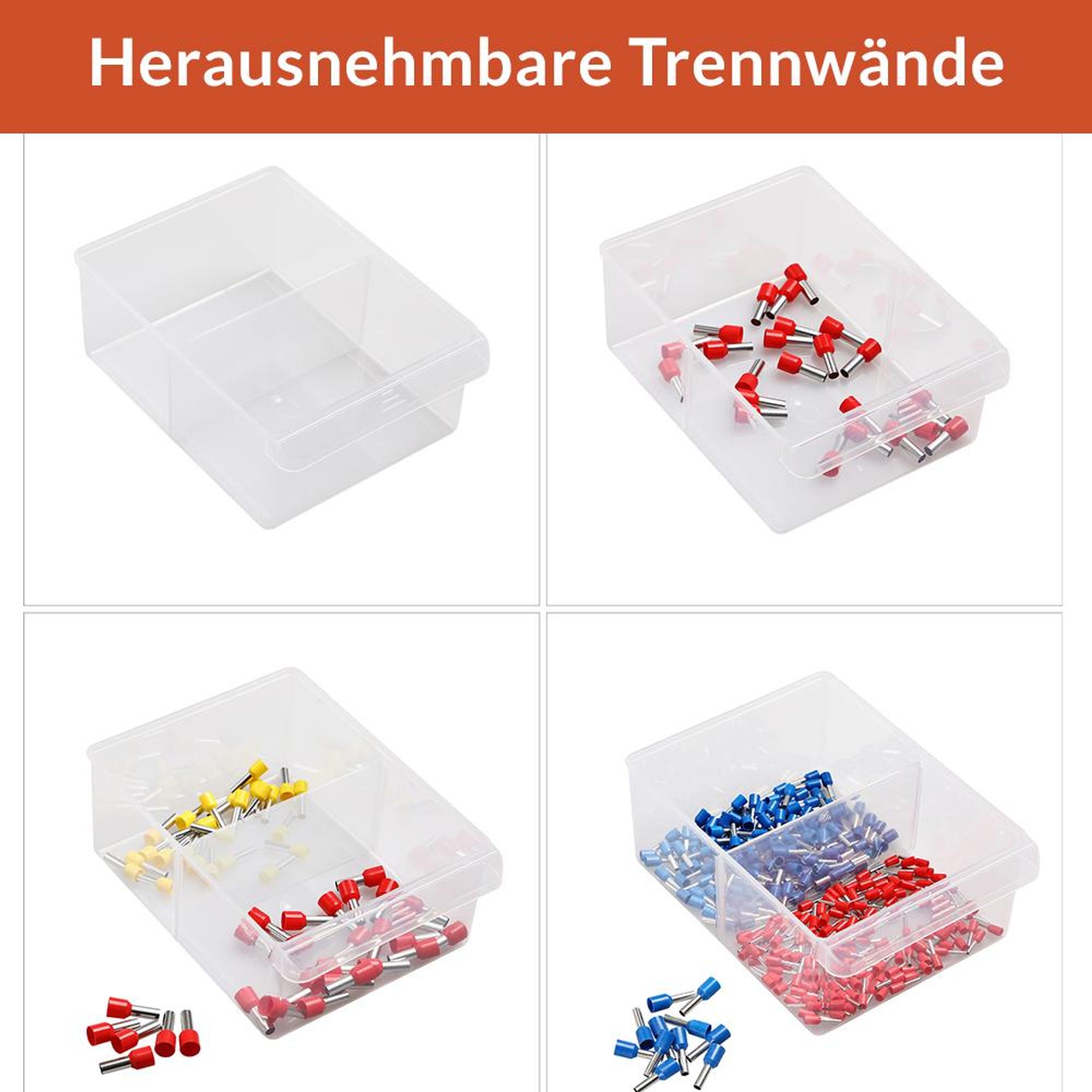 MONZANA® Sortimentskasten MW1506 18 Schubladen 47,5x38x16cm Trennwände bis 36 Fächer Werkstatt Sortierbox Sortierkasten