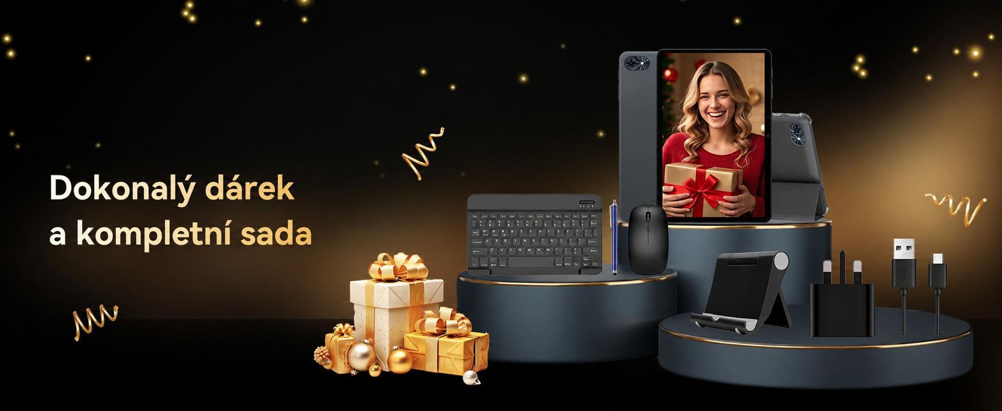 TABWEE T80 (18GB+128GB)，10 palců，Android 16，6000mAh，s klávesnicí,myší,stylusem, ochranným pouzdrem，stojánkem a ochrannou fólií，Face ID，BT5.0，5G