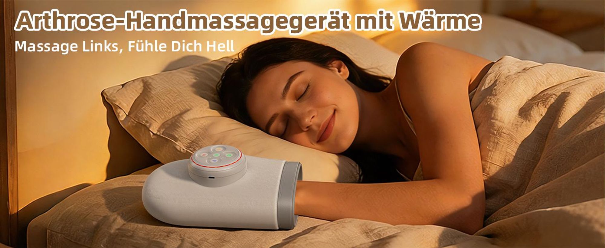Elektrisches Handmassagegerät kabellos | Hand-Massagegerät mit Wärme gegen Arthritis & Schmerzen - Perfektes Geschenk für Damen & Herren