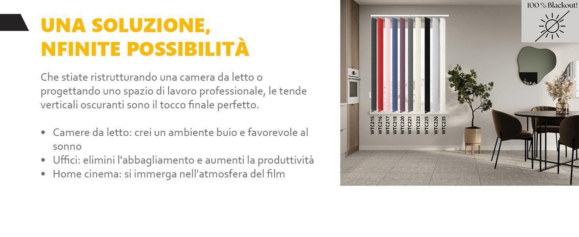 Time4blinds - Tenda verticale oscurante - 140x180 cm - Beige