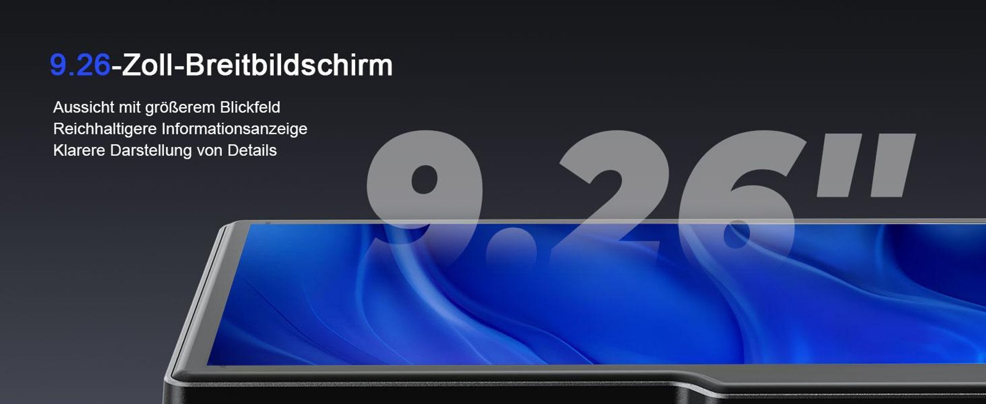 9.26 Zoll Monitor & Dashcam Kamera Carplay für Auto LKW PKW Wohnmobil 64GB Karte mit 1080P