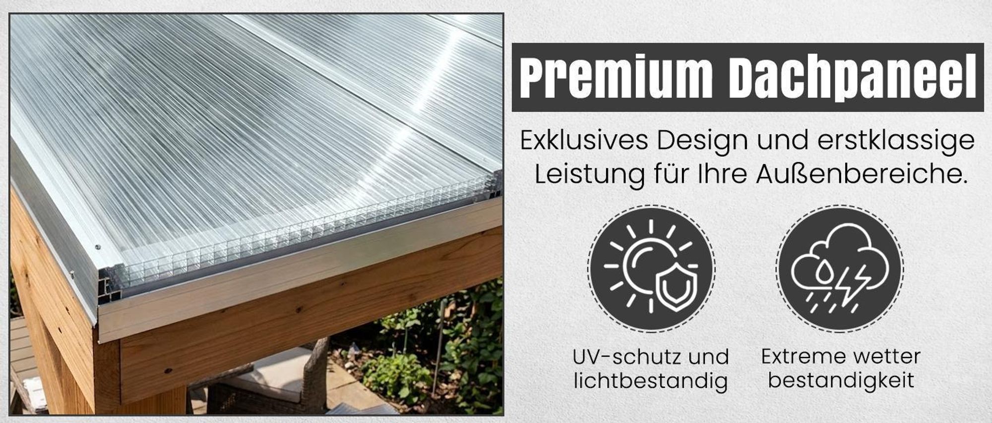Gewächshausplatten 5 Stk. | Hohlkammerplatten Doppelstegplatten 4mm | Platten für Gewächshaus | 700x1500mm