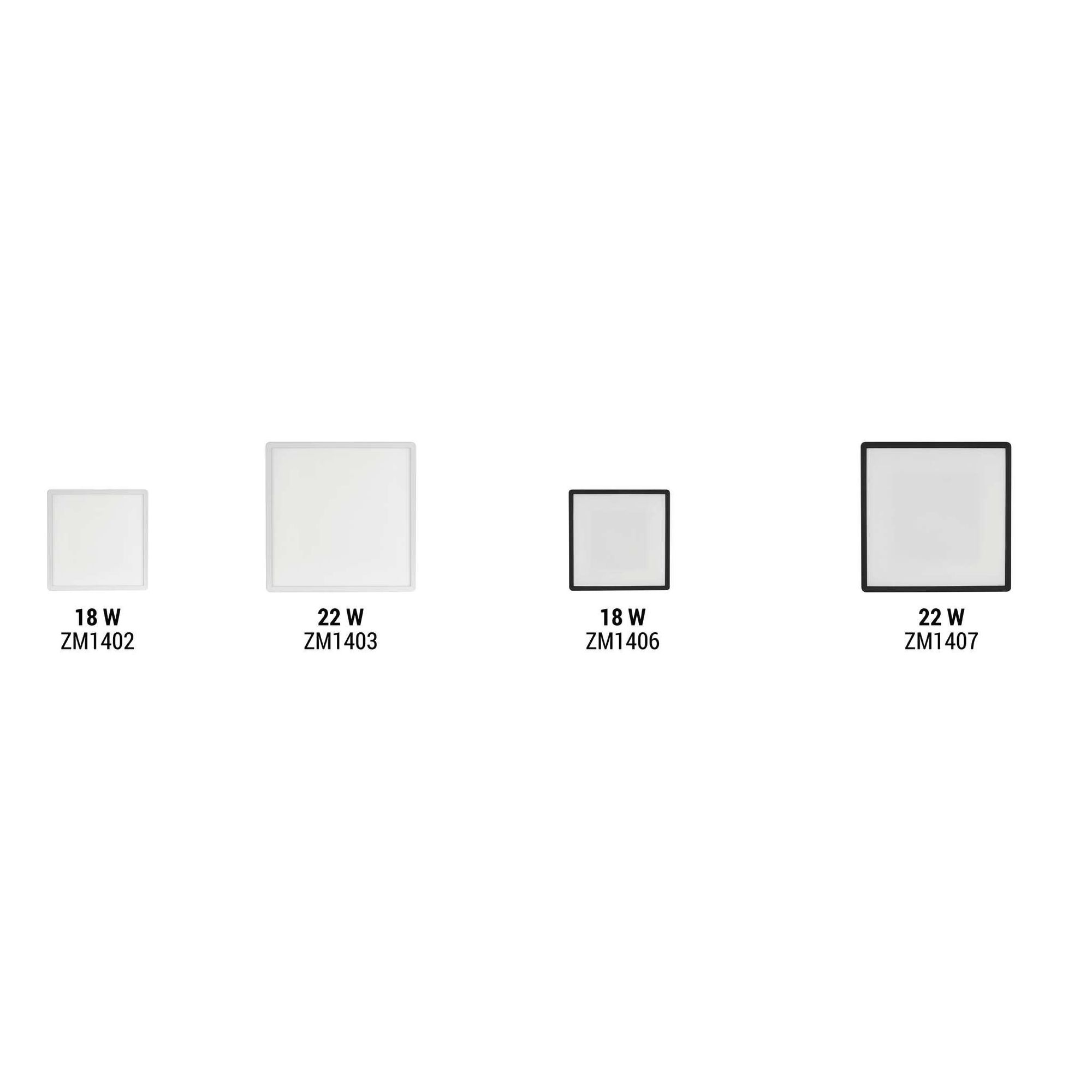 EMOS LED nástěnné/stropní svítidlo FLORI, čtvercové, neutrální bílá 4000 K, 2200 lm, 22 W (místo 150 W žárovky), 42x42 cm, bílé, ZM1403